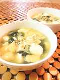 オッサンのコンソメスープに油揚げ
