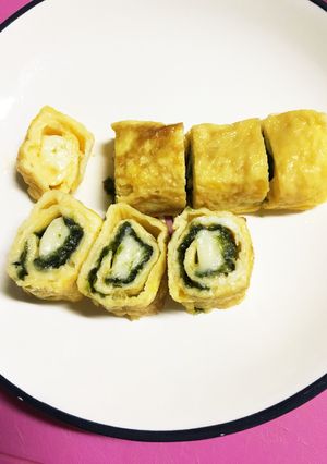 卵1個！簡単！チーズと海苔入り卵焼き♪♪-レシピのメイン写真