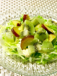 目指せ美肌◇キウイとサツマイモのサラダ-レシピのメイン写真