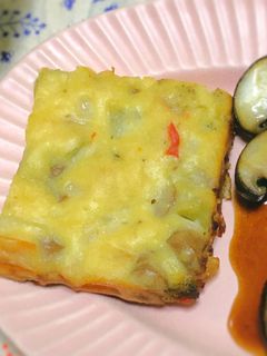 彩り野菜のケークサレ トースターパン-レシピのメイン写真