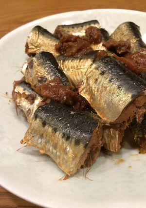 圧力鍋★骨までおいしいイワシの梅干煮-レシピのメイン写真