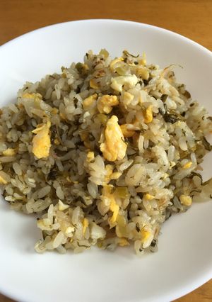 たまごとじゃこの入った高菜チャーハン♡-レシピのメイン写真
