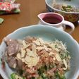 オクラとアーモンドォ~♪