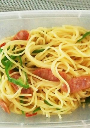 ☆手抜き☆ ずぼら弁当 ～塩味パスタ～-レシピのメイン写真