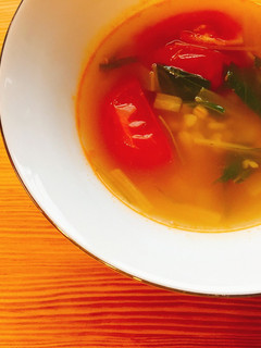 押し麦とトマトの和風スープ-レシピのメイン写真