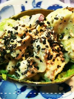 混ぜるだけで簡単!アボカドと大豆のサラダ-レシピのメイン写真