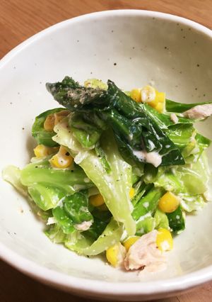 レンジで簡単！キャベツのさっぱりサラダ☆-レシピのメイン写真