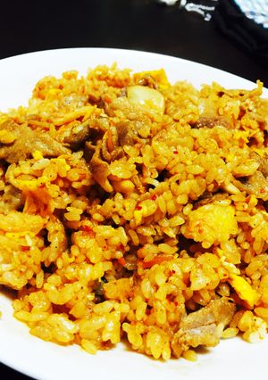 焼肉のタレで簡単！豚キムチチャーハン-レシピのメイン写真