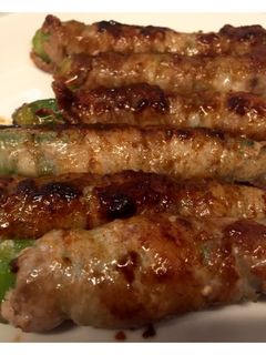 オクラの豚肉巻き オイスター炒め-レシピのメイン写真