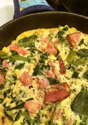 つるむらさきとトマトのチーズオムレツ♪-レシピのメイン写真