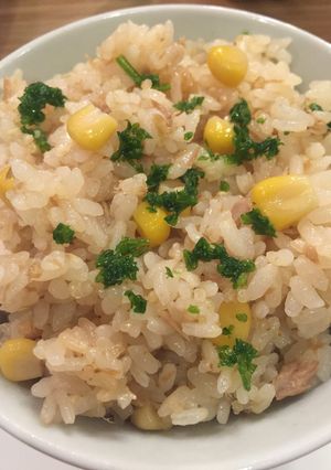 生姜風味のツナコーン炊き込みごはん-レシピのメイン写真