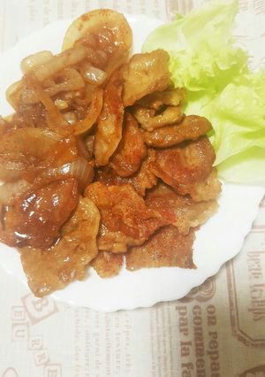 豚肉と玉葱の一味焼き-レシピのメイン写真