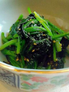 簡単おかず★和食編★ほうれん草の胡麻和え-レシピのメイン写真