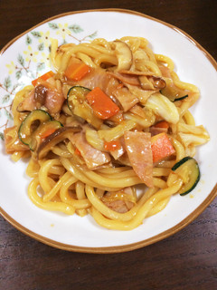 ありもの野菜で味噌バター焼うどん-レシピのメイン写真
