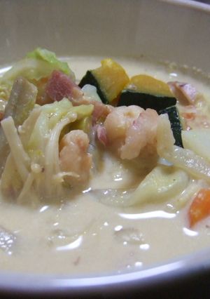 野菜たっぷり豆乳スープ（ダイエット）-レシピのメイン写真