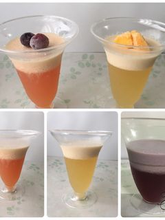二層のババロアゼリー-レシピのメイン写真