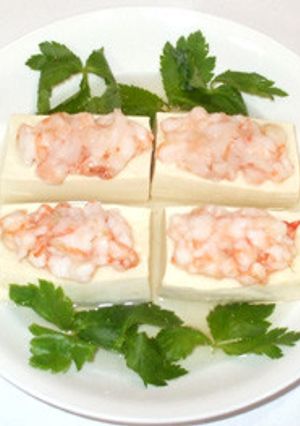 エビと豆腐の電子レンジ蒸し物♪簡単早い-レシピのメイン写真