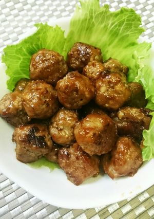 苦手を美味しく♪☆苦手入り肉団子☆-レシピのメイン写真
