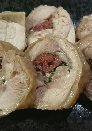 梅しそチキンロール-レシピのメイン写真
