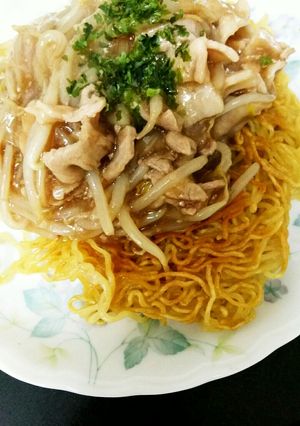 がっつり豚モヤシあんかけ焼きそば-レシピのメイン写真