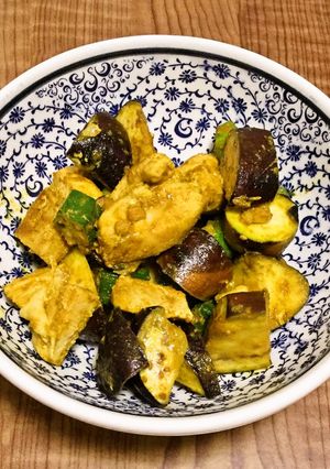 茄子とオクラのカレー炒め-レシピのメイン写真