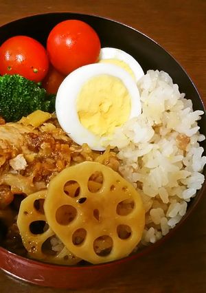 夏のお弁当に♪豚肉の梅干し酢生姜漬込み焼-レシピのメイン写真