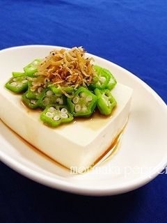 簡単一品!カリカリしらすとオクラの冷奴-レシピのメイン写真