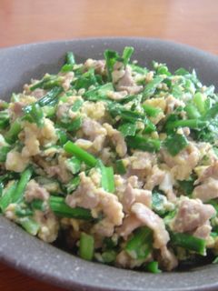 豚肉とニラ卵の炒め物-レシピのメイン写真