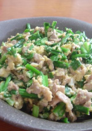 豚肉とニラ卵の炒め物-レシピのメイン写真