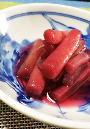 赤ずいきの酢の物-レシピのメイン写真