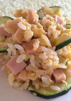 スパムとズッキーニの醤油バター炒飯-レシピのメイン写真