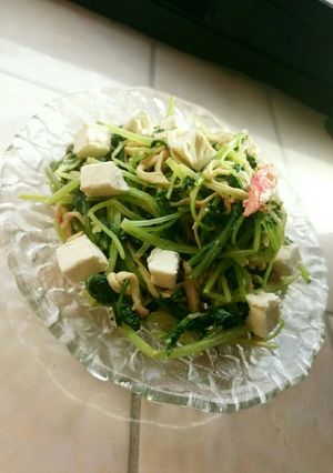 水菜とカニカマのマヨワサチーズあえ☆-レシピのメイン写真