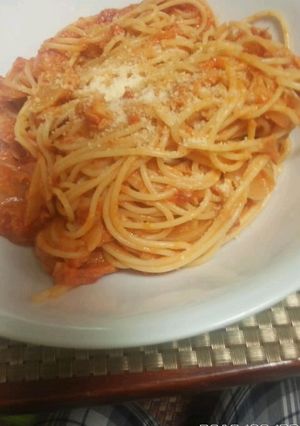 ツナとトマト缶のパスタ-レシピのメイン写真