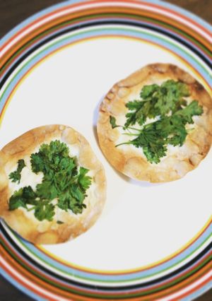 餃子の皮でパクチートルティーヤ-レシピのメイン写真