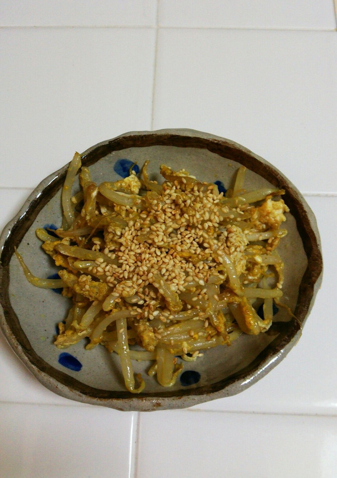 もやしのカレー味の卵とじ-レシピのメイン写真