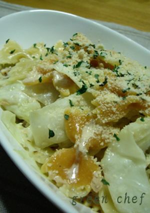 手抜き☆ツナとキャベツのクリームパスタ♪-レシピのメイン写真