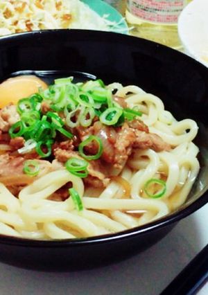 おつゆあっさりジューシー肉うどん♡-レシピのメイン写真