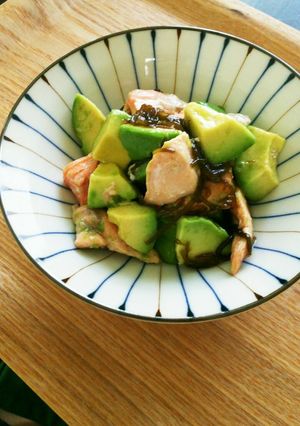 手軽♪アボカド・鮭のもずく酢南蛮-レシピのメイン写真
