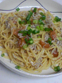 しらすと梅肉の和風パスタ-レシピのメイン写真