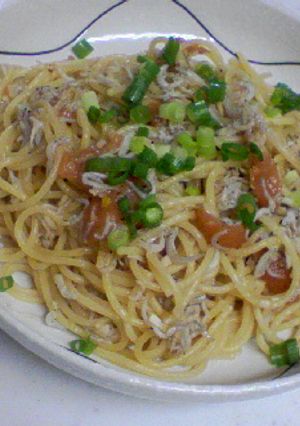 しらすと梅肉の和風パスタ-レシピのメイン写真