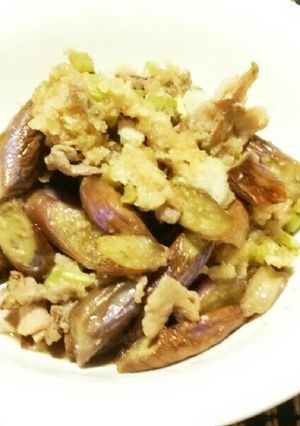 ナスと豚肉のおろしポン酢炒め-レシピのメイン写真