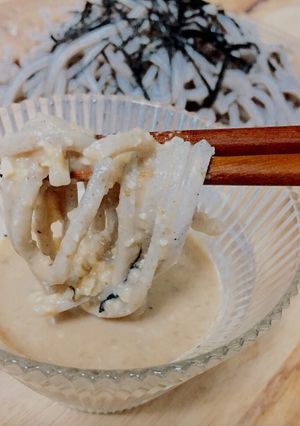 【簡単】クルミだれ♡のお蕎麦【濃厚】-レシピのメイン写真