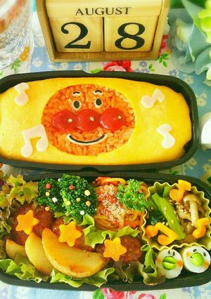 お弁当に♡アンパンマン♪オムライス★-レシピのメイン写真