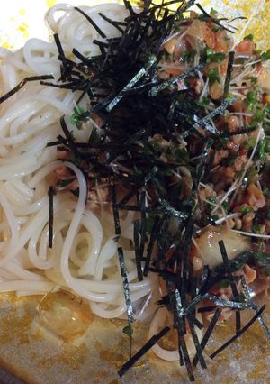 ☆キムチ納豆の冷麦☆-レシピのメイン写真