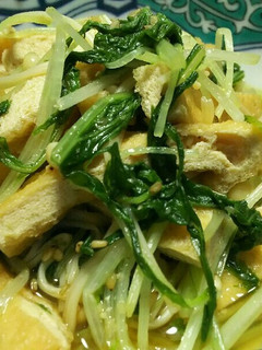 薄揚げと水菜、えのき茸のごま煮-レシピのメイン写真