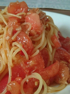 ツナとトマトの冷製パスタソース-レシピのメイン写真