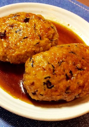 芽ひじき入りの豆腐ハンバーグ-レシピのメイン写真
