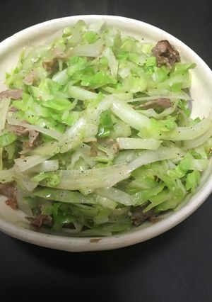 キャベツ炒め（その２：我が家の定番編）-レシピのメイン写真