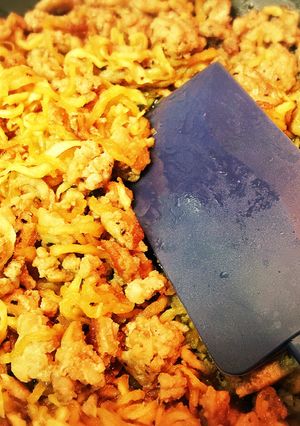 材料2つ ピリ辛？切り干し大根&ひき肉-レシピのメイン写真