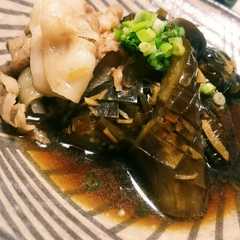 รูปของ 茄子と豚肉のあっさり煮